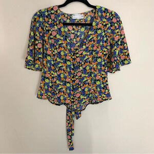 ASOS Floral  Button Up Blouse 4